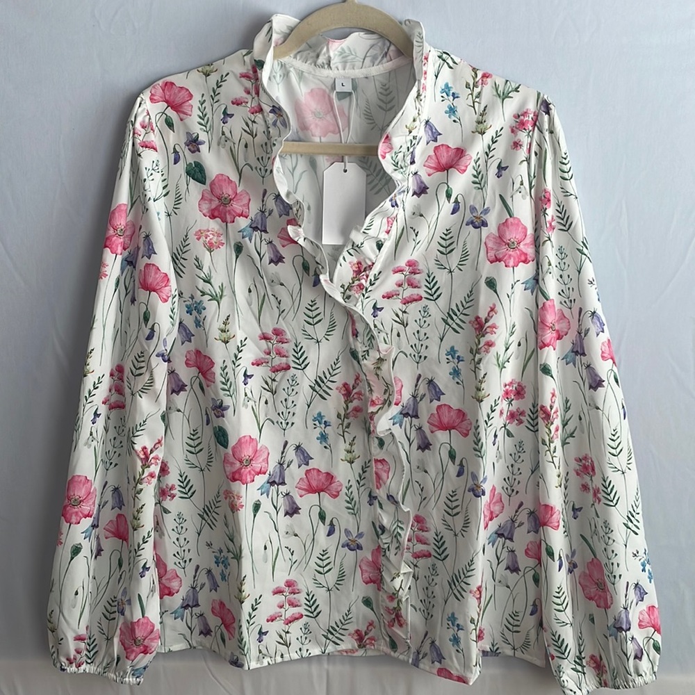 Womens Floral Blouse